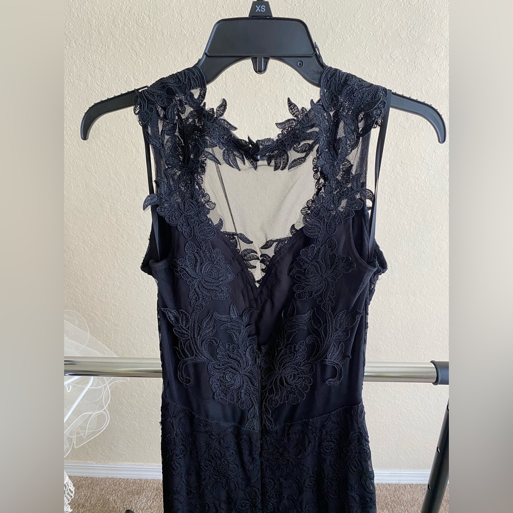 Windsor Black Embroidered Lace Maxi Dress